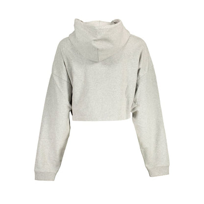 Felpa da donna in cotone grigio Tommy Hilfiger