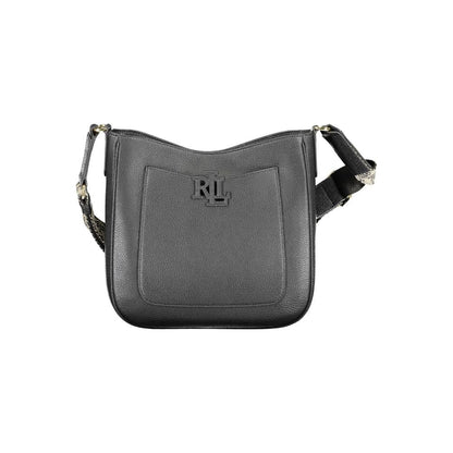 Borsa a tracolla da donna in pelle nera Ralph Lauren