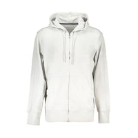 Felpa da uomo in cotone grigio Calvin Klein