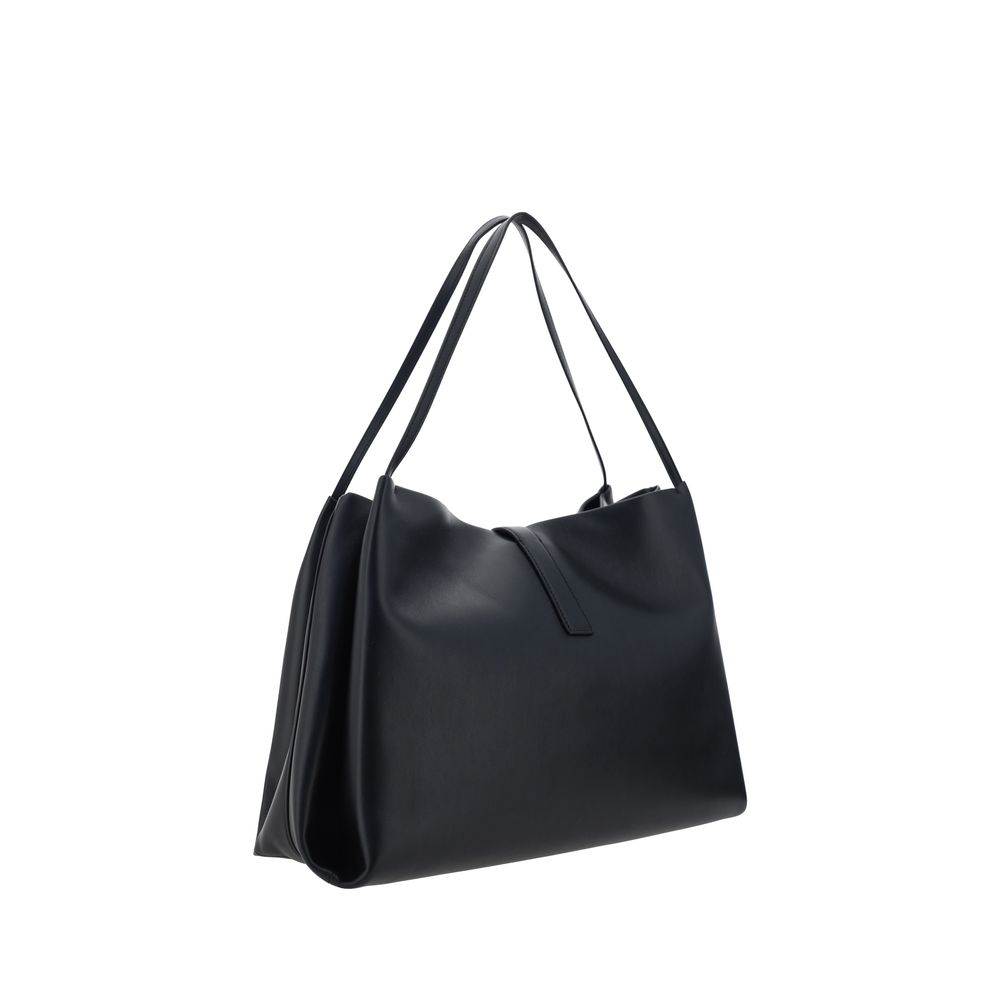 Borsa a mano Ferragamo Bos Taurus in pelle di vitello nera