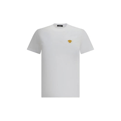 T-shirt in cotone bianco Versace