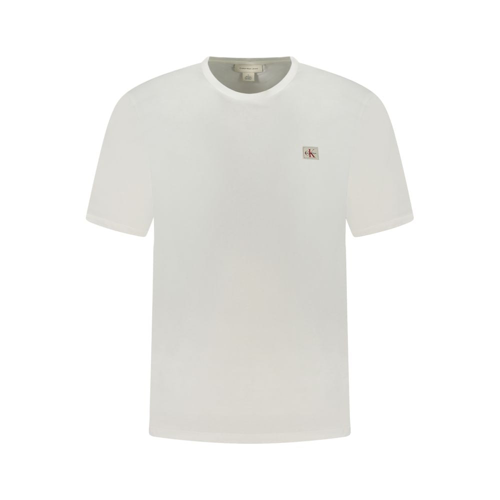 T-shirt Calvin Klein blanc en coton pour homme