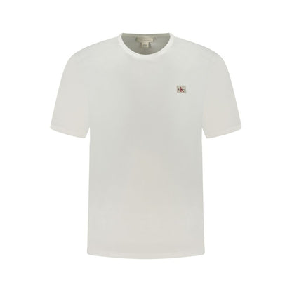 T-shirt Calvin Klein blanc en coton pour homme