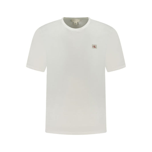 Maglietta da uomo in cotone bianco Calvin Klein