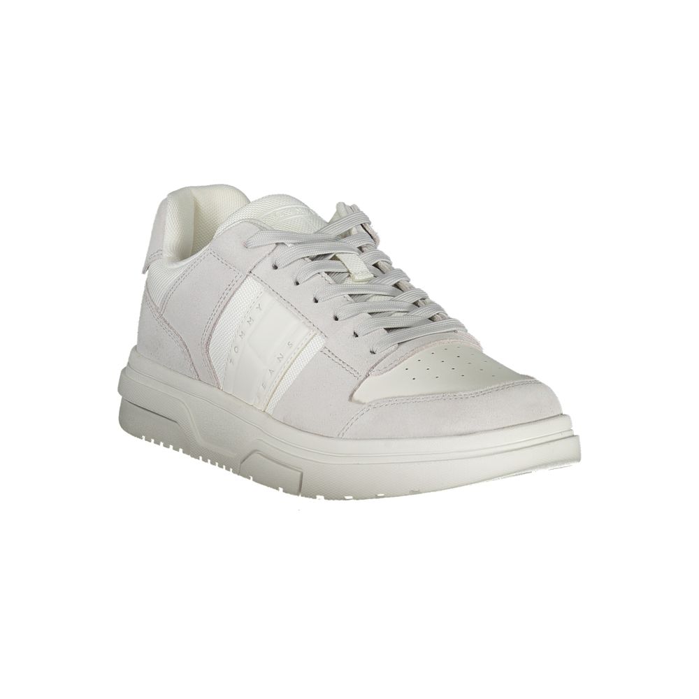 Baskets Tommy Hilfiger blanches en polyuréthane pour homme