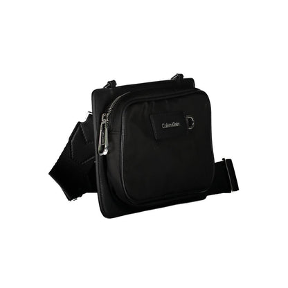 Borsa a tracolla da uomo Calvin Klein in poliestere nero