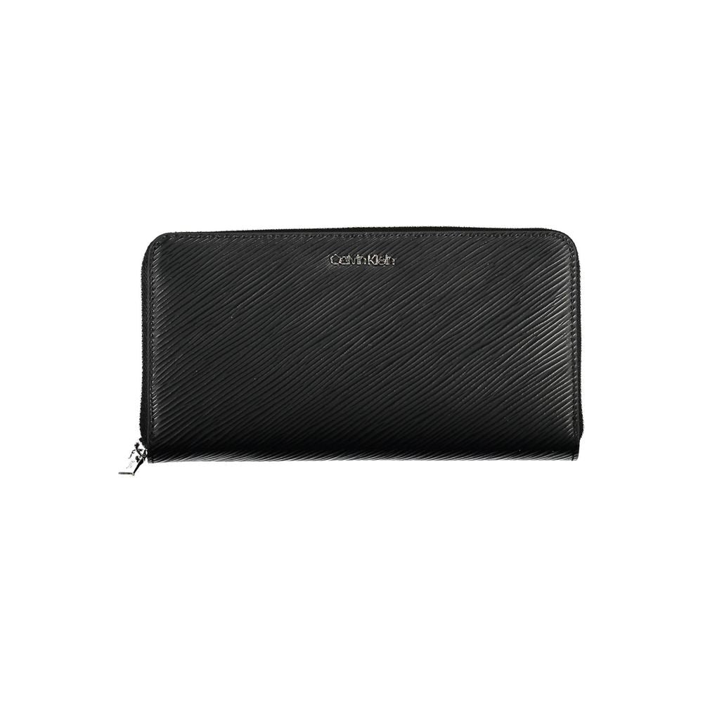 Portefeuille femme Calvin Klein en polyuréthane noir