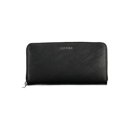 Portefeuille femme Calvin Klein en polyuréthane noir