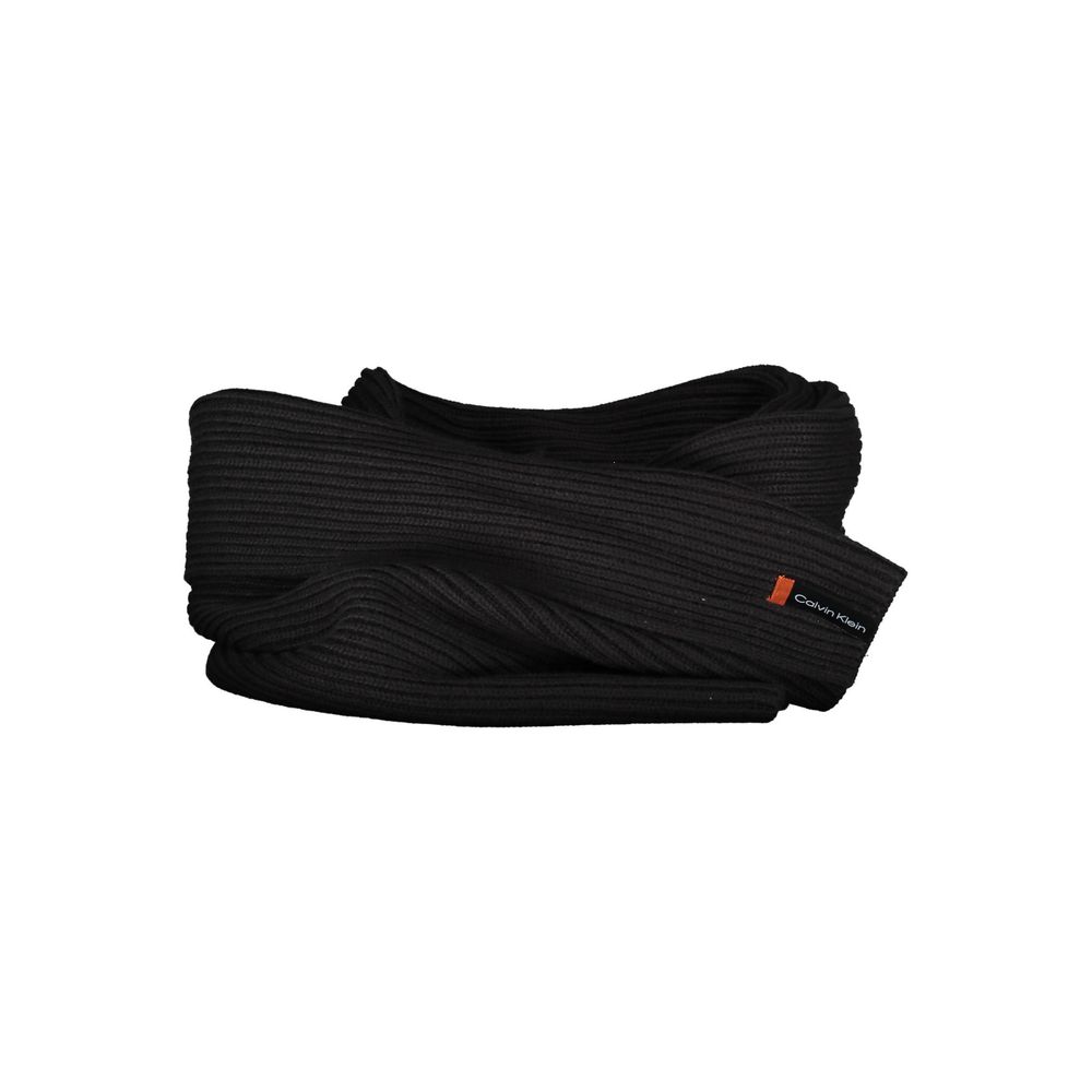 Ensemble écharpe homme en coton noir Calvin Klein