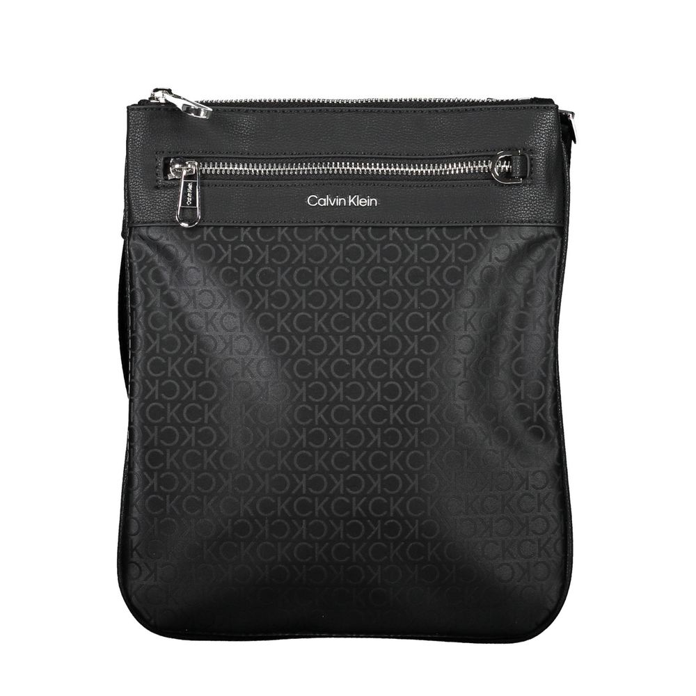 Borsa a tracolla da uomo Calvin Klein in poliestere nero