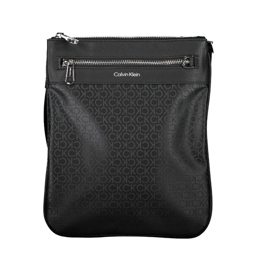 Borsa a tracolla da uomo Calvin Klein in poliestere nero