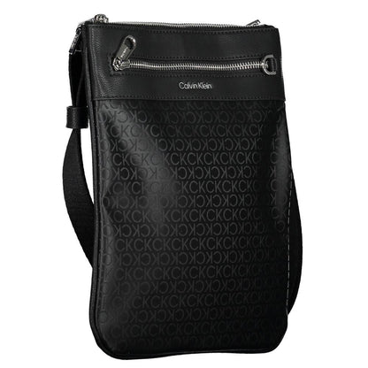 Borsa a tracolla da uomo Calvin Klein in poliestere nero