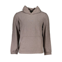 Felpa da uomo in cotone marrone Calvin Klein