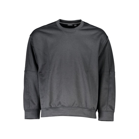 Maglione da uomo in poliestere nero Calvin Klein