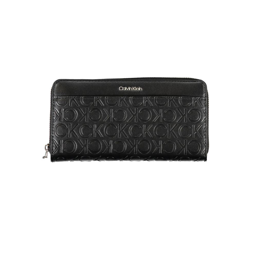 Portefeuille femme Calvin Klein en polyuréthane noir