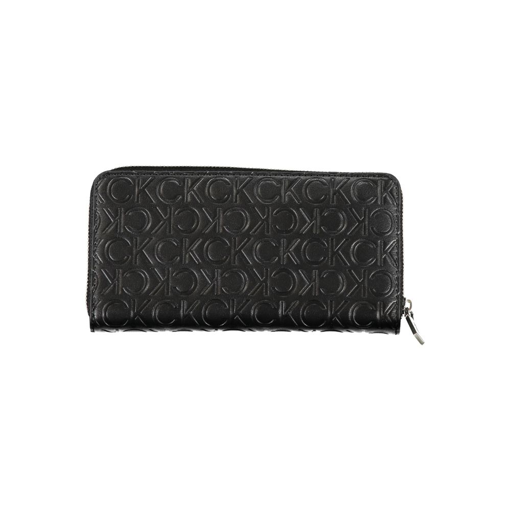 Portefeuille femme Calvin Klein en polyuréthane noir