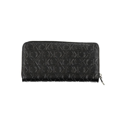 Portefeuille femme Calvin Klein en polyuréthane noir