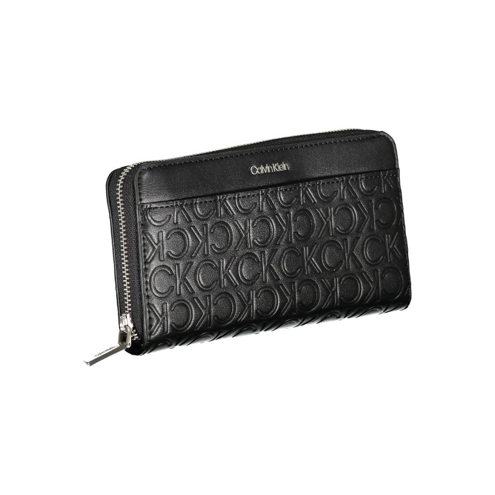 Portefeuille femme Calvin Klein en polyuréthane noir