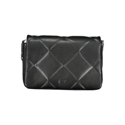 Borsa a tracolla da donna Calvin Klein in poliestere nero