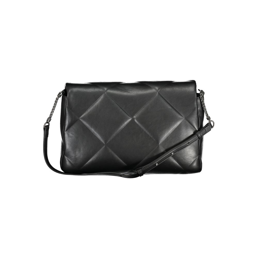 Borsa a tracolla da donna Calvin Klein in poliestere nero
