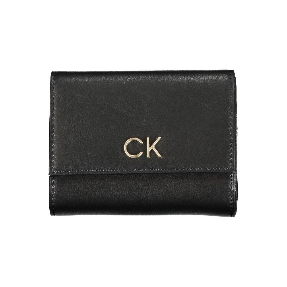Portefeuille femme Calvin Klein Nero en polyuréthane