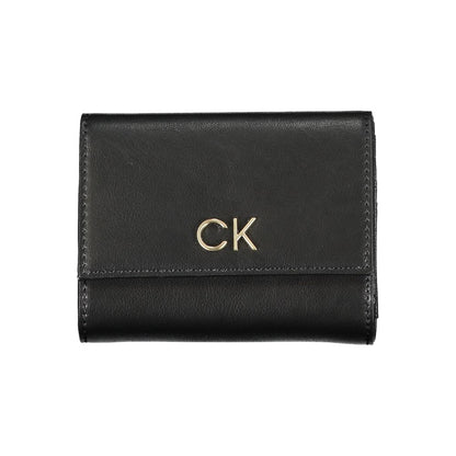 Portafoglio da donna Calvin Klein Nero in poliuretano
