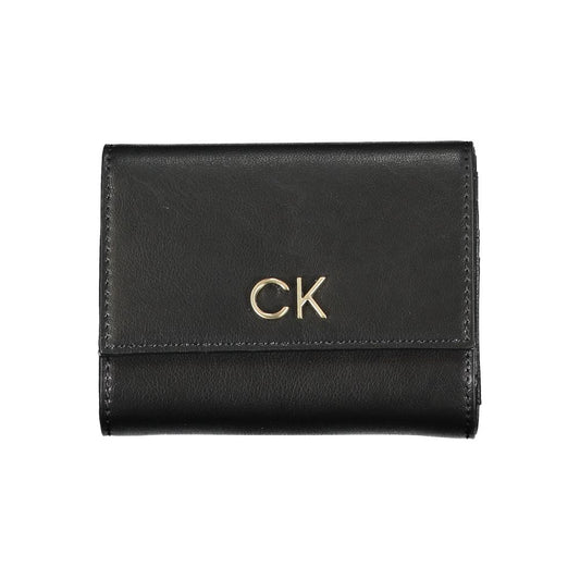Portafoglio da donna Calvin Klein Nero in poliuretano