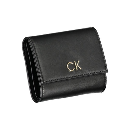 Portafoglio da donna Calvin Klein Nero in poliuretano