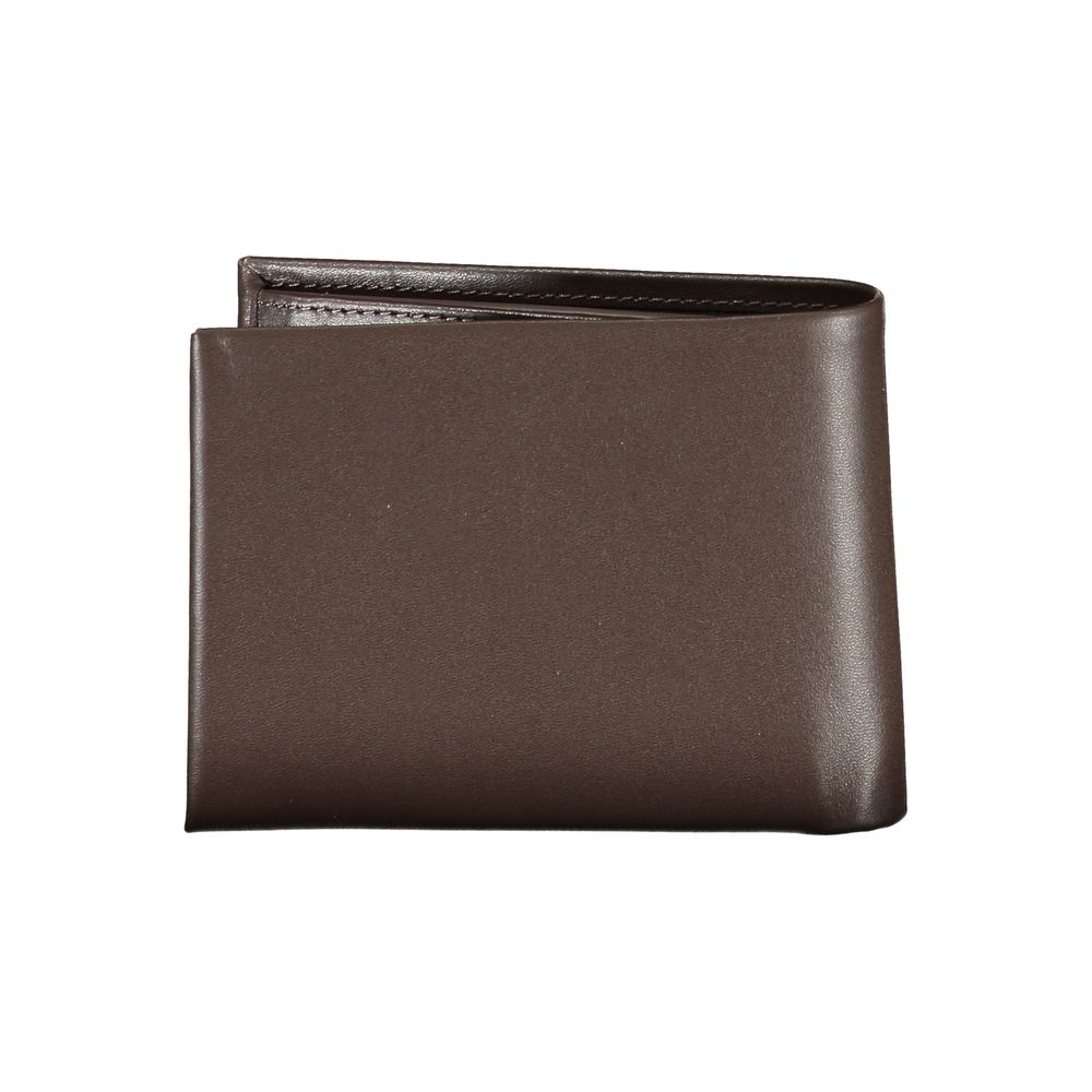 Portefeuille homme Calvin Klein en cuir marron