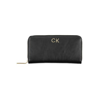 Portafoglio da donna Calvin Klein in poliestere nero