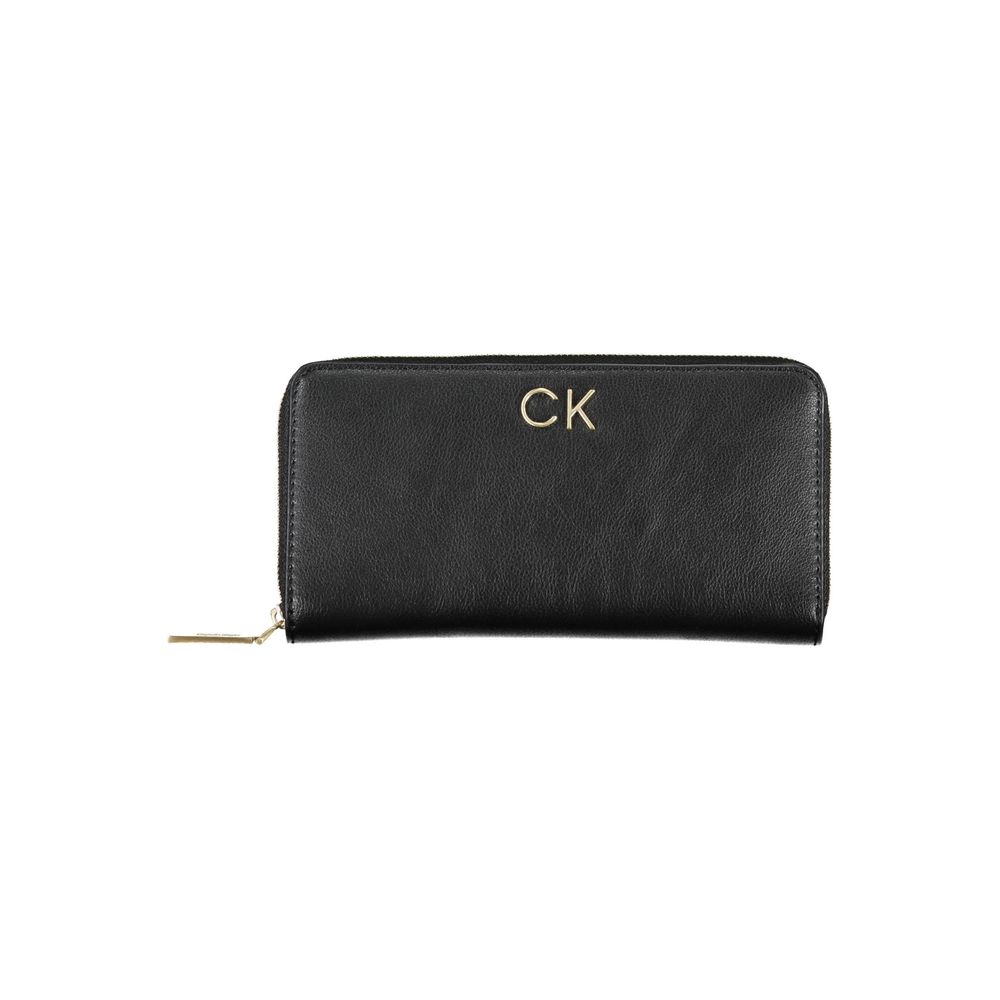 Portefeuille Calvin Klein noir en polyester pour femme