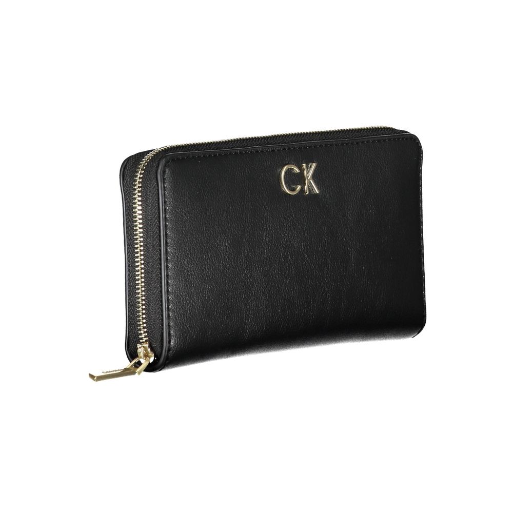Portefeuille Calvin Klein noir en polyester pour femme