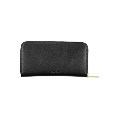 Portafoglio da donna Calvin Klein in poliestere nero