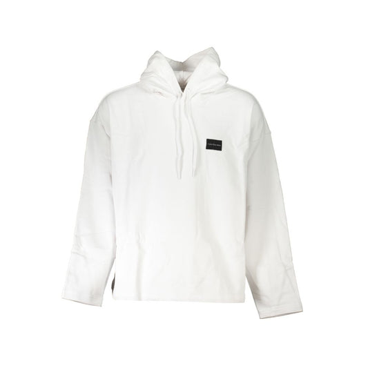 Felpa da uomo in cotone bianco Calvin Klein