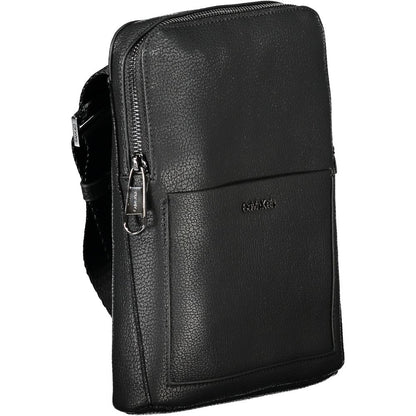 Borsa a tracolla da uomo Calvin Klein in poliuretano nero