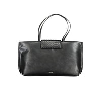 Borsa a mano da donna Calvin Klein in poliestere nero