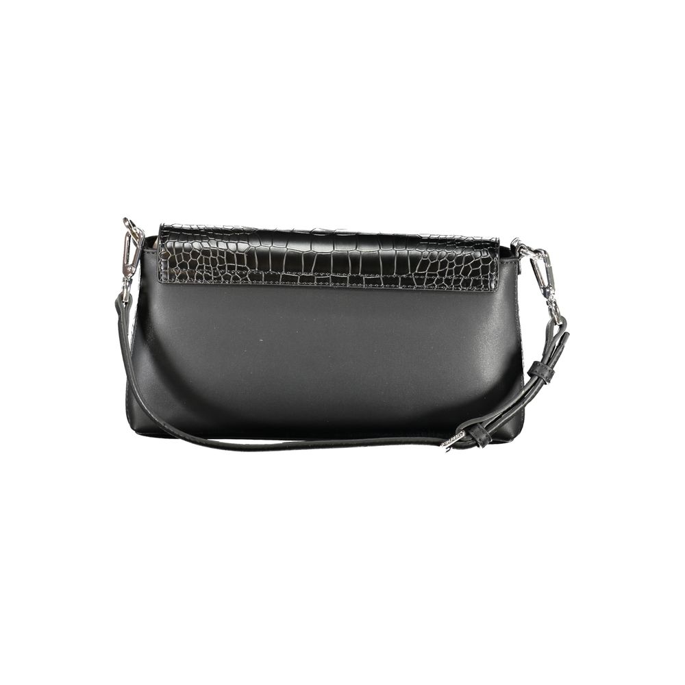 Borsa a mano da donna Calvin Klein in poliuretano nero