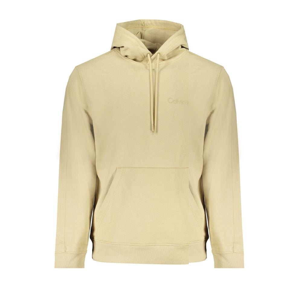 Felpa da uomo in cotone beige Calvin Klein