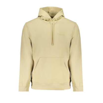 Felpa da uomo in cotone beige Calvin Klein