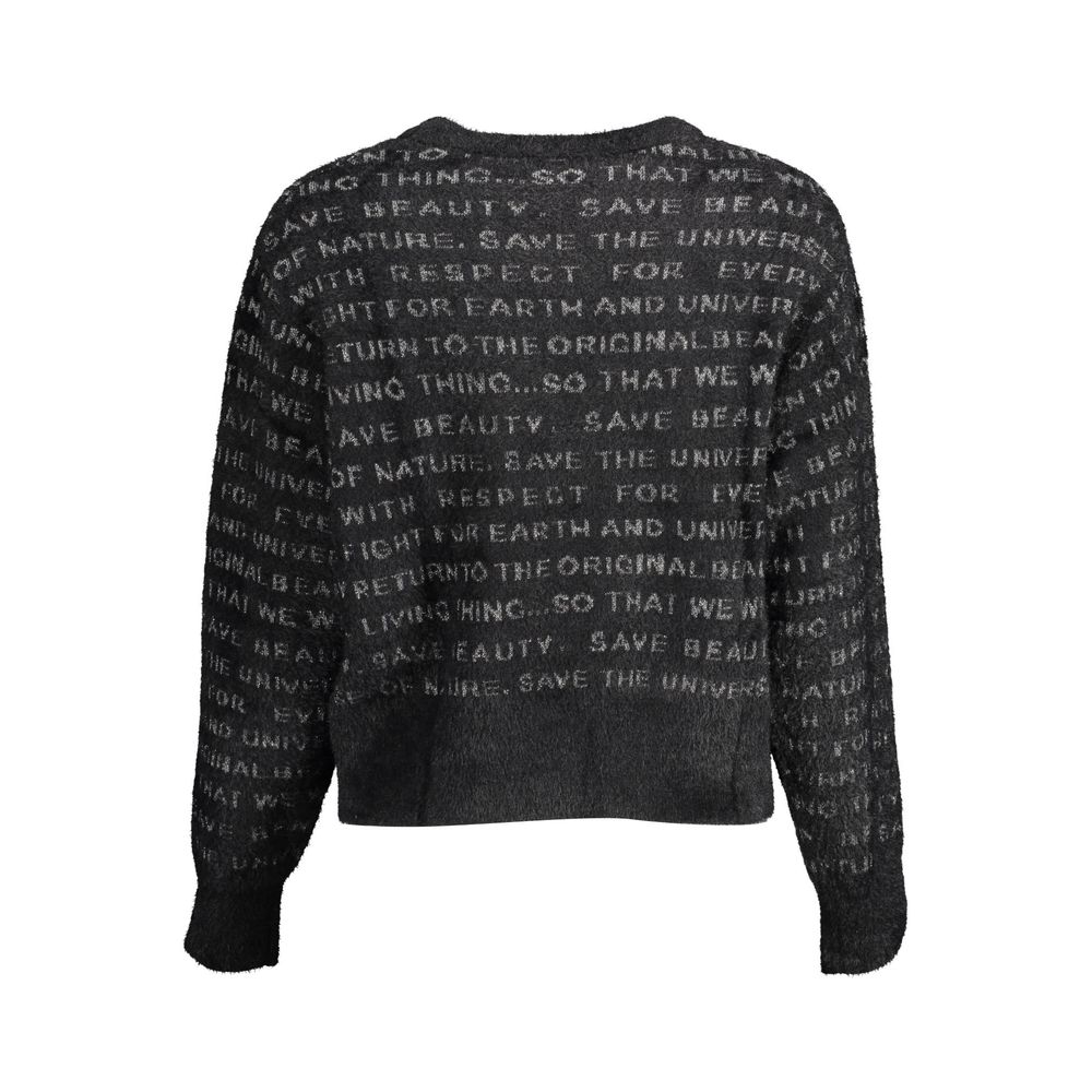 Maglione da donna Desigual in poliammide nero