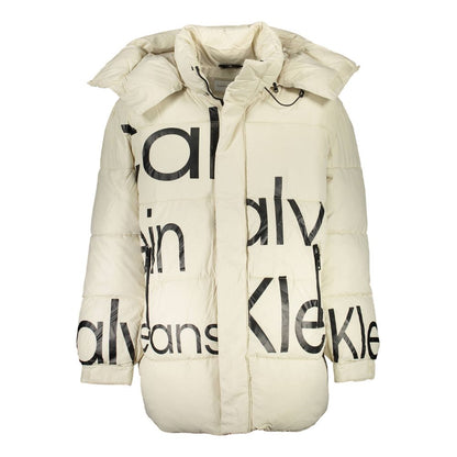 Giacca da uomo in poliestere beige Calvin Klein