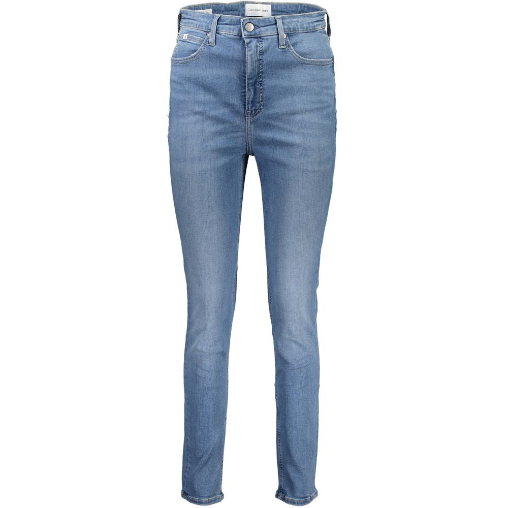 Jean Calvin Klein Azzurro en coton pour femme