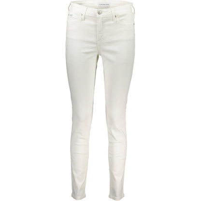 Jeans da donna Calvin Klein Bianco Cotton