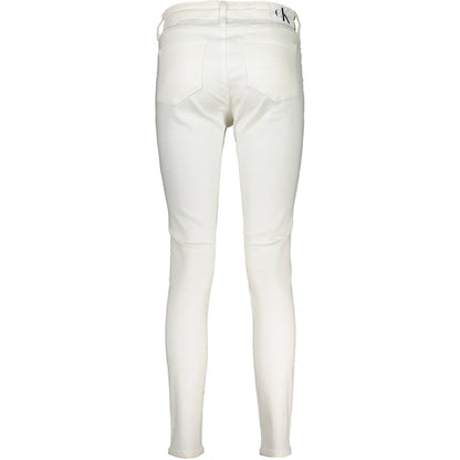 Jeans da donna Calvin Klein Bianco Cotton