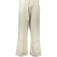 Jeans da donna in cotone beige Tommy Hilfiger