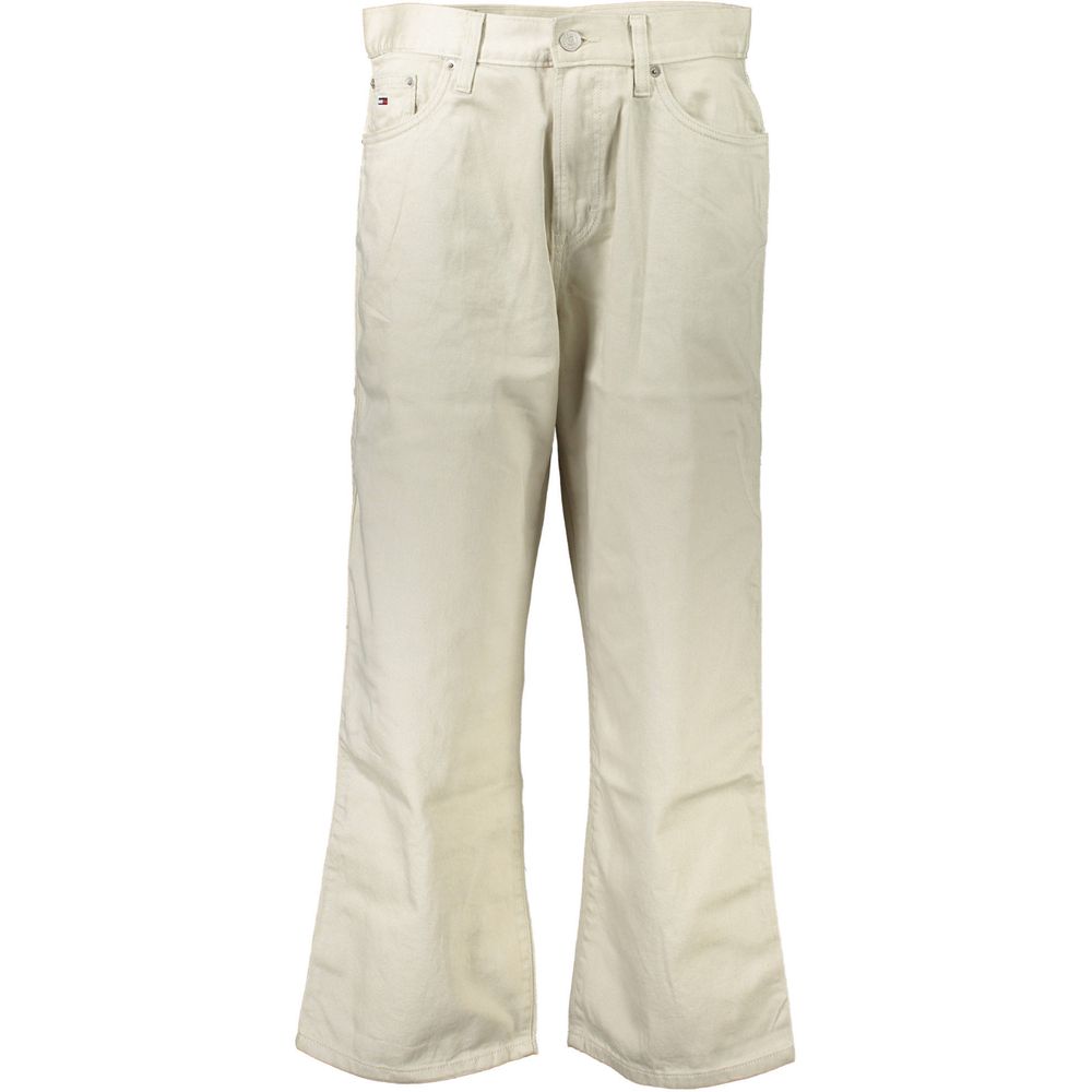 Jean Tommy Hilfiger beige en coton pour femme