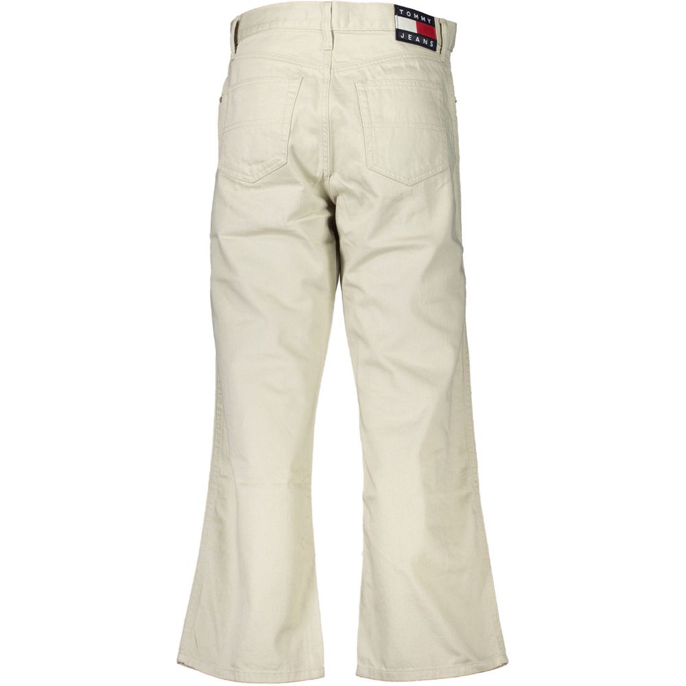 Jean Tommy Hilfiger beige en coton pour femme
