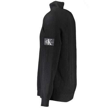 Maglione da uomo in lana nera Calvin Klein