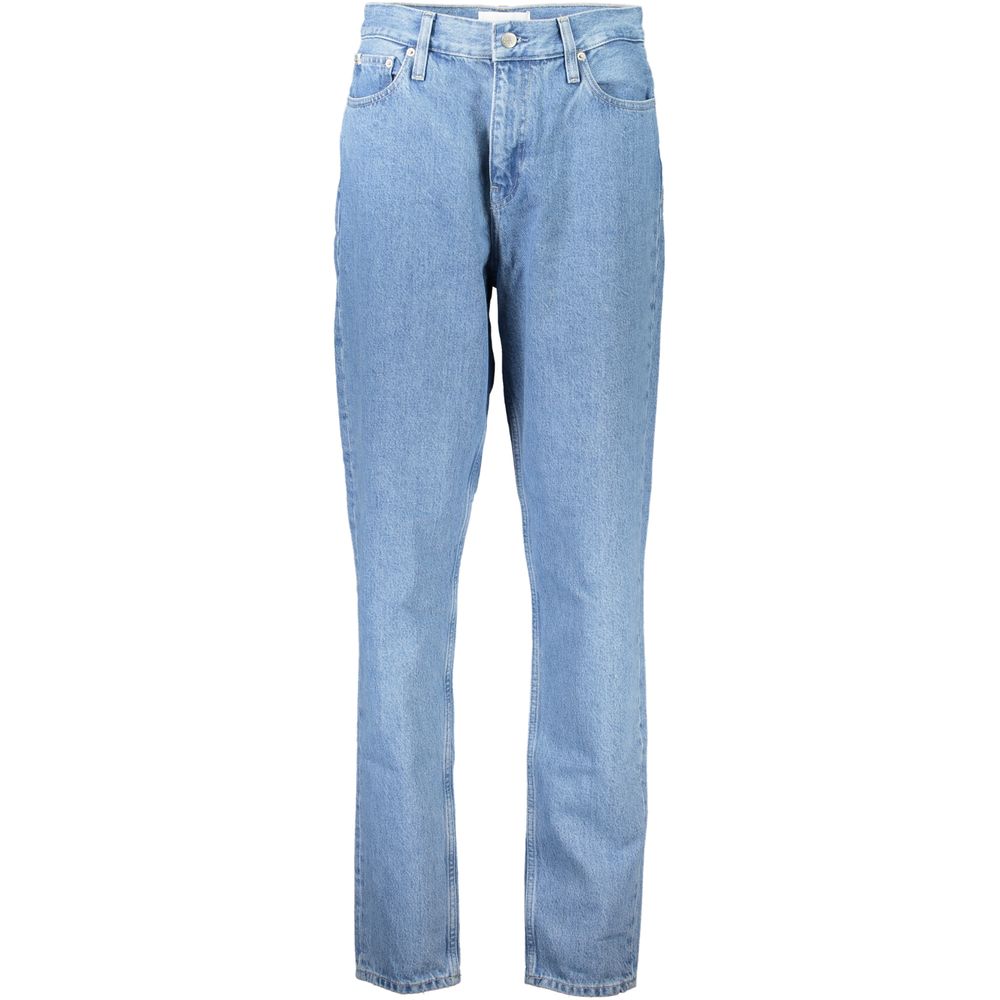 Jean Calvin Klein Azzurro en coton pour femme