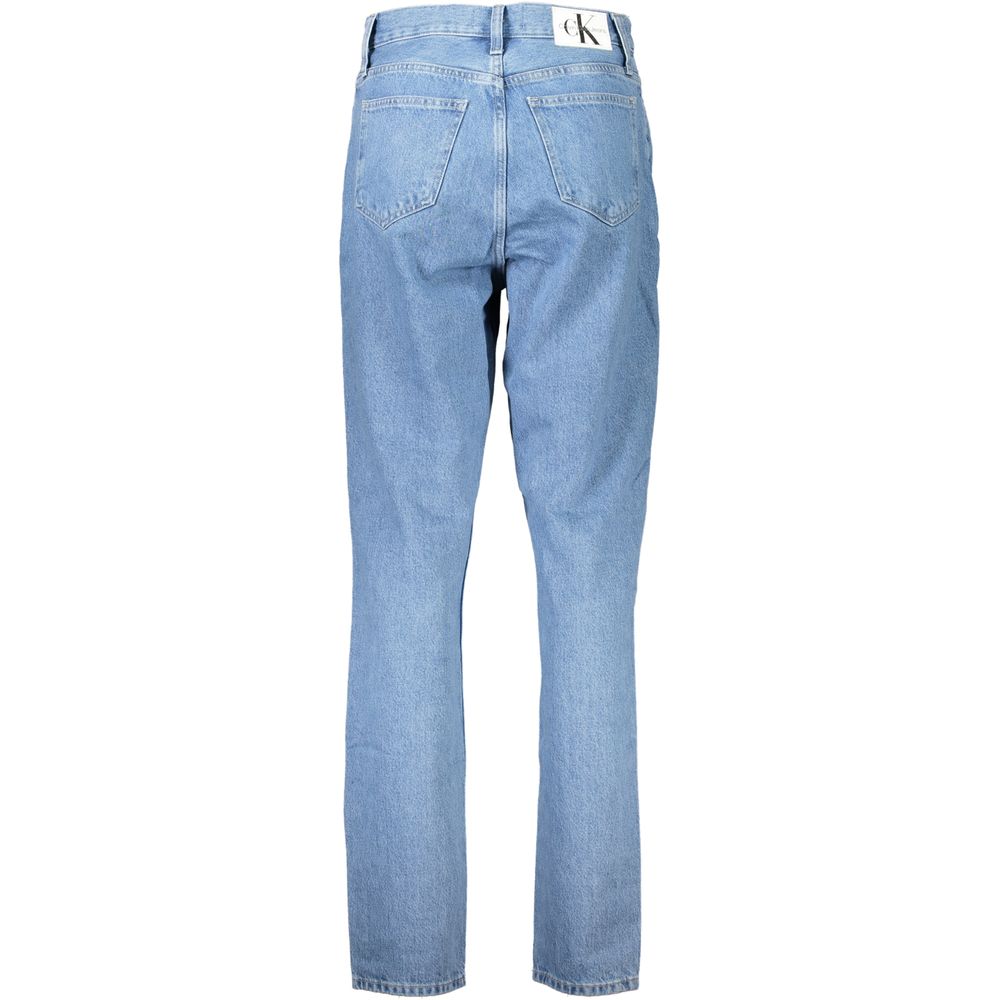 Jean Calvin Klein Azzurro en coton pour femme